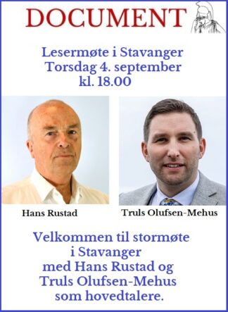 Lesermøte i Stavanger 4. september 2025